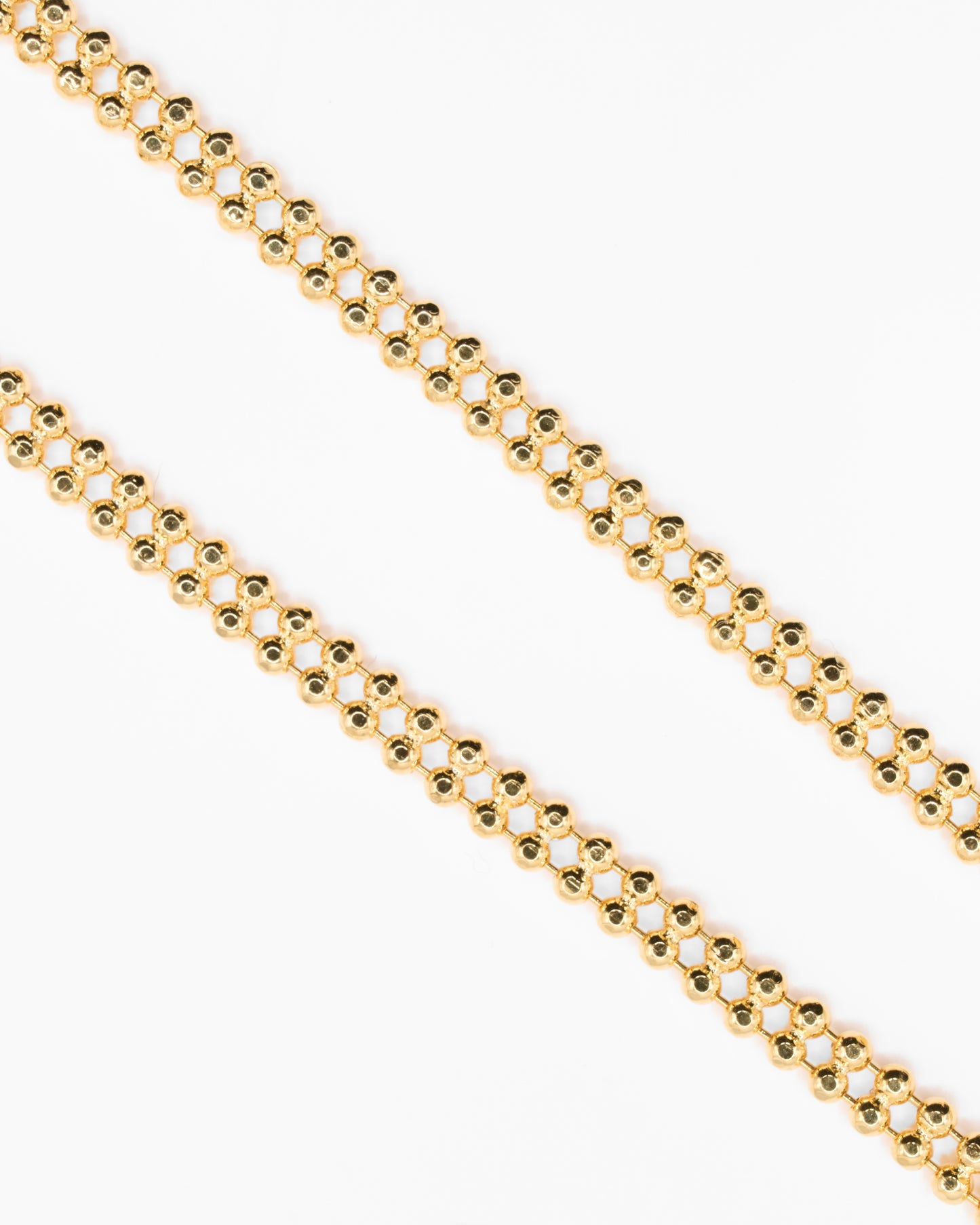 Twin Flat Balls Bracelet