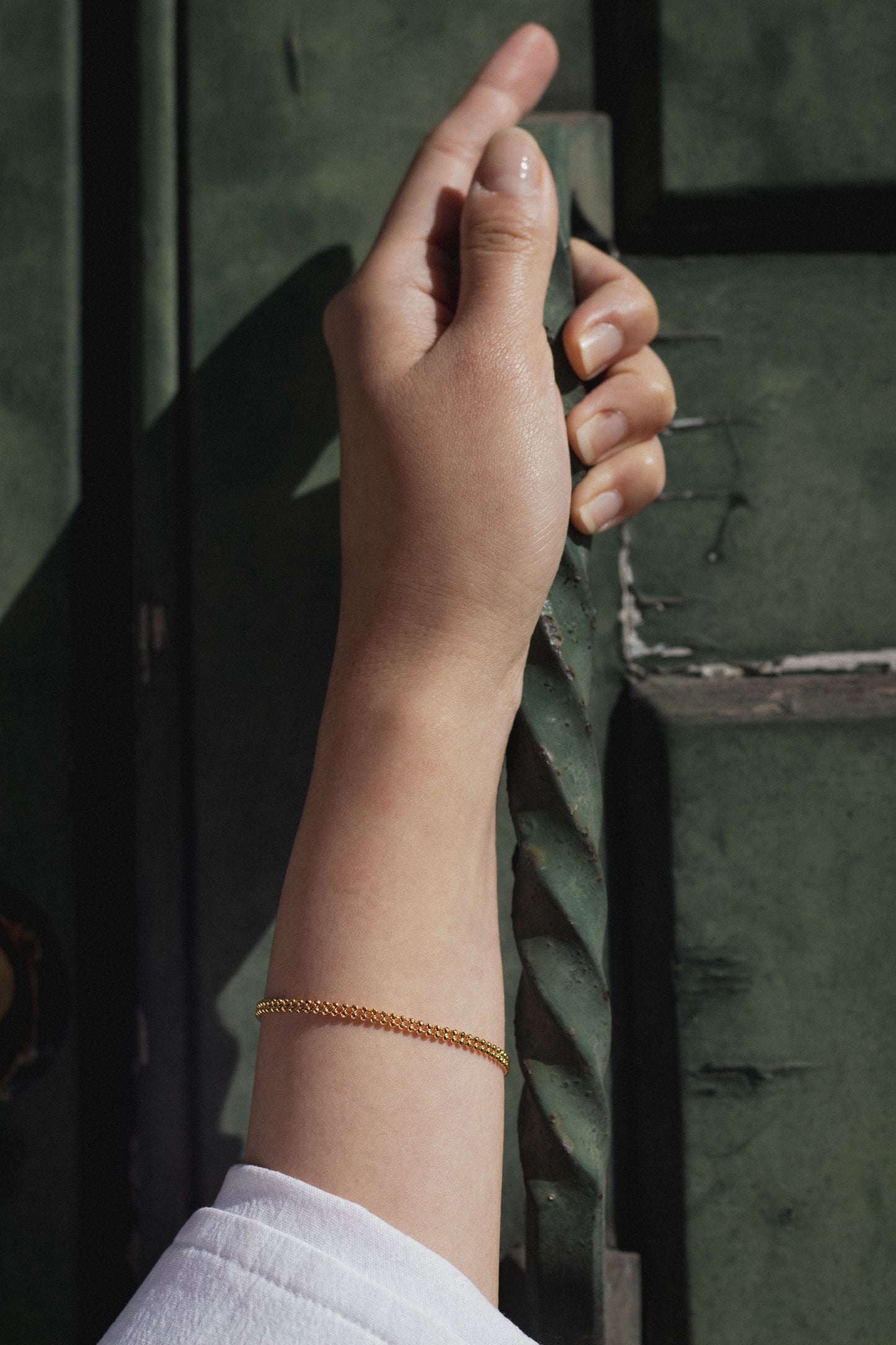 Twin Flat Balls Bracelet