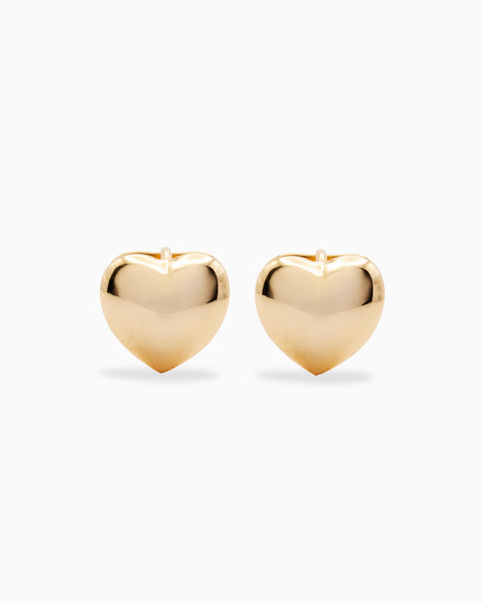 Full Heart Huggie earrings