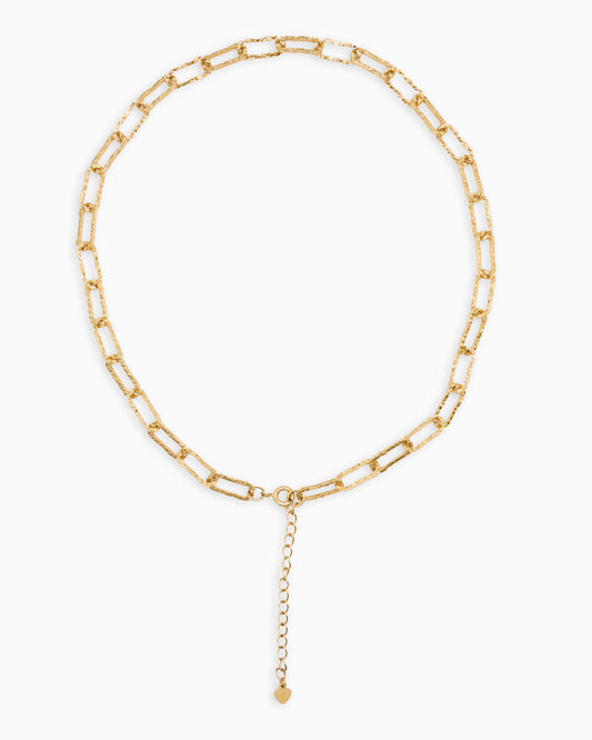 Sena Necklace | Hammered Link