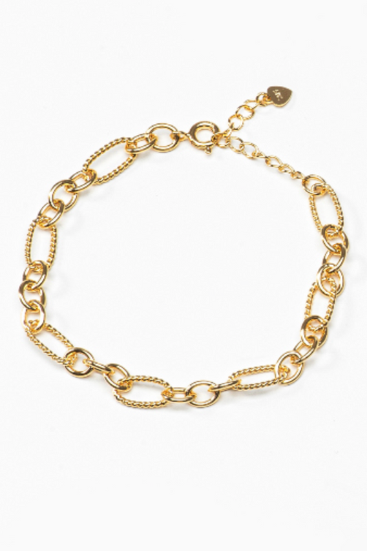 Kira Bracelet | Sculpted Oval Link Chain