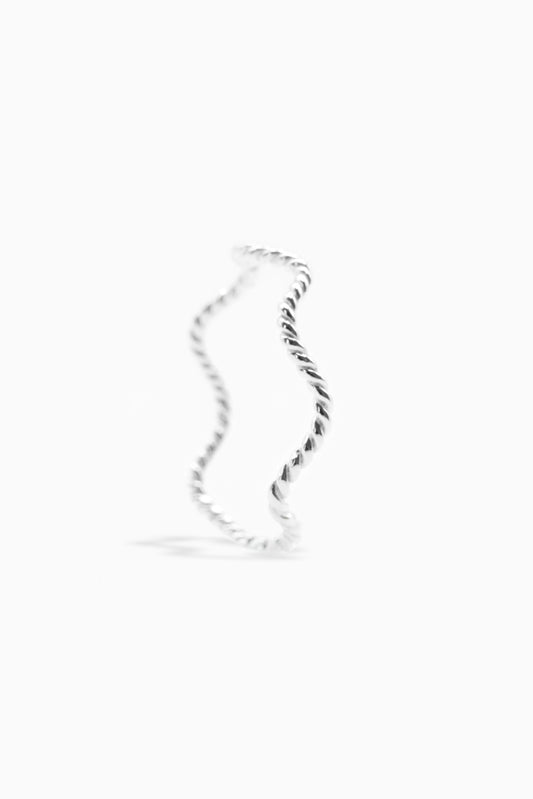 Make a Wave - Thin Sculpted Wave Ring