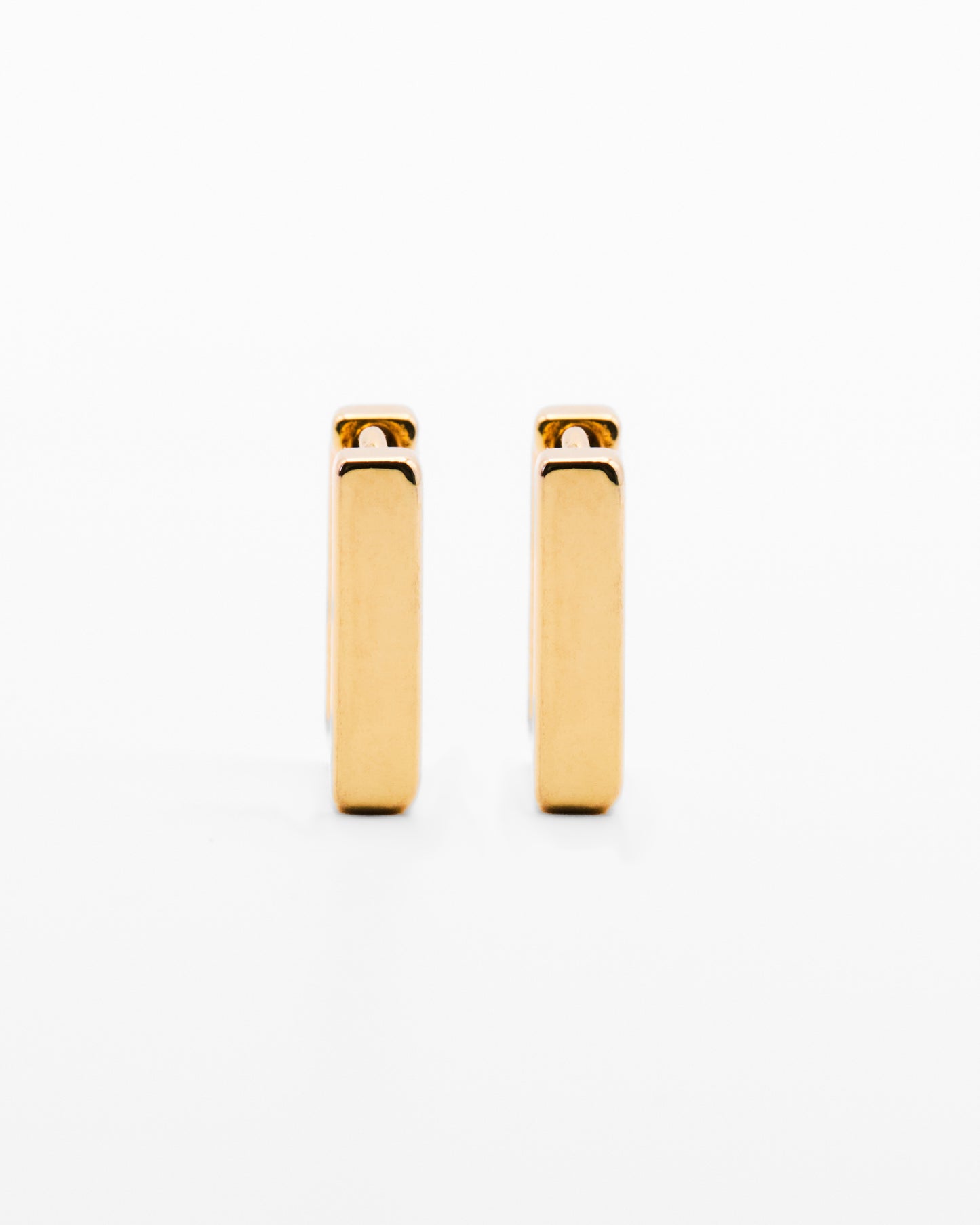 Skinny Square Huggie Earrings