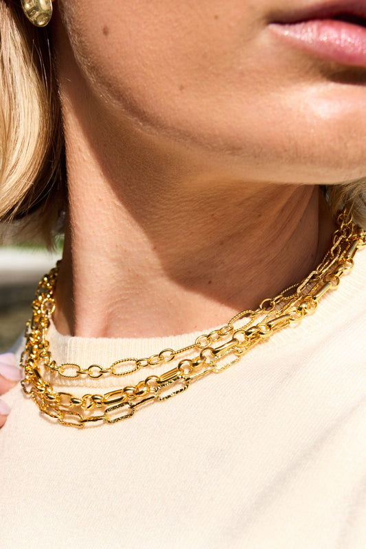 Della Necklace | Oval Link Chain