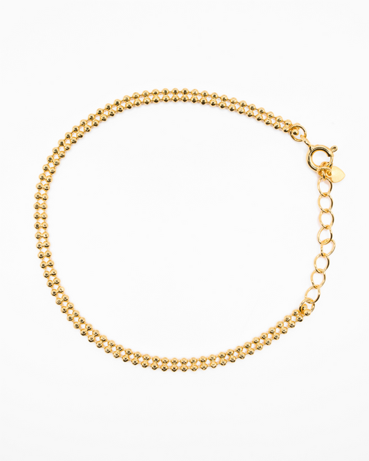 Twin Flat Balls Bracelet