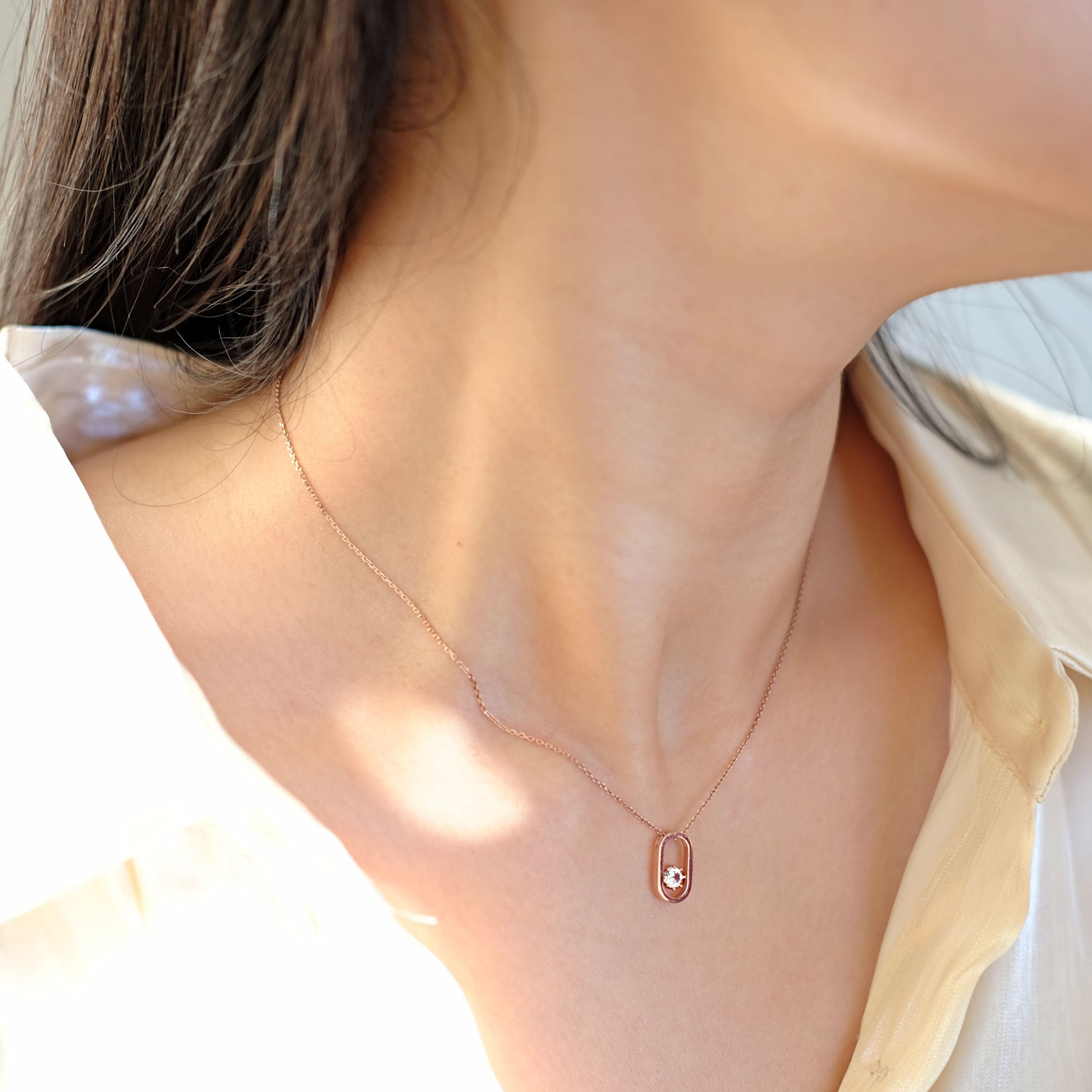 everyday minimal dainty jewelry dalhaejewelry timeless style capsule wardrobe staple minimalist fashion staple fine sterling silver gold vermeil diamond necklace romantic rosegold everyday diamond necklace link necklace delicate cz necklace