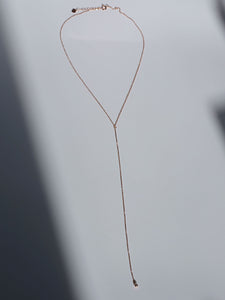 everyday minimal dainty jewelry dalhaejewelry timeless style capsule wardrobe staple minimalist fashion staple lariat long necklace ball drop sleek chic sterling silver gold vermeil rosegold