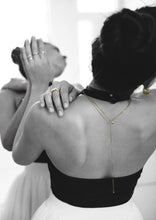 Load image into Gallery viewer, teardrop necklace dalhae jewelry minimal everyday dainty necklace gold silver ballet editorial 
