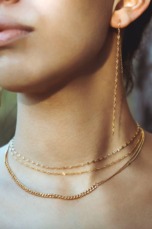 everyday minimal dainty jewelry gold vermeil dalhaejewelry timeless style capsule wardrobe staple minimalist fashion staple link chain necklace fine gold jewelry